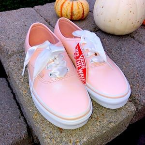 VANS Light Pink with Ribbon Laces